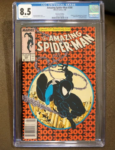 Amazing Spider-Man #300 CGC 8.5 WP NEWSSTAND 1st Official Venom Appearance!