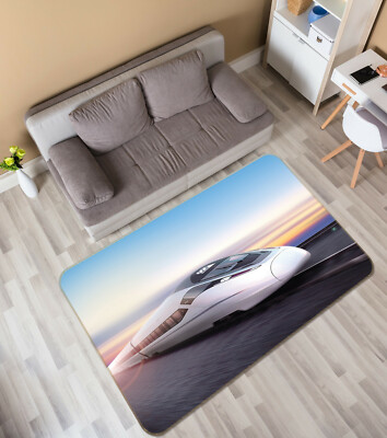 3D Harmony Train A185 Transport Game Non Slip Rug Mat Photo Carpet Zoe