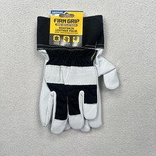 Wells Lamont Firm Grip Work Gloves Size Medium GoatSkin Grip Gray Black