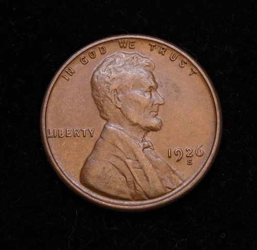 1926-S Lincoln Wheat Cent   AU