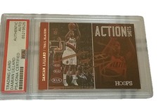 2013-14 Hoops Basketball DAMIAN LILLARD Trail Blazers ACTION SHOTS PSA DNA AUTO