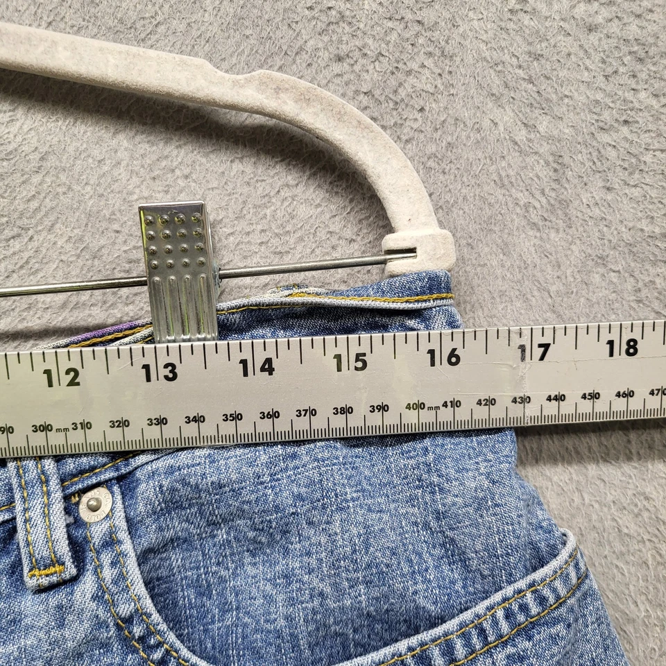 Polo Jeans Co. Ralph Lauren Mujer Pantalones Cortos 10 Azul Denim 5 Sábado Corto 5" Y2K Foto 4 de 4
