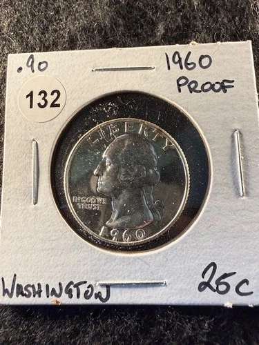 1960-P Washington Quarter PROOF 90% Silver - GREAT COIN! SHIPS FREE! (3)