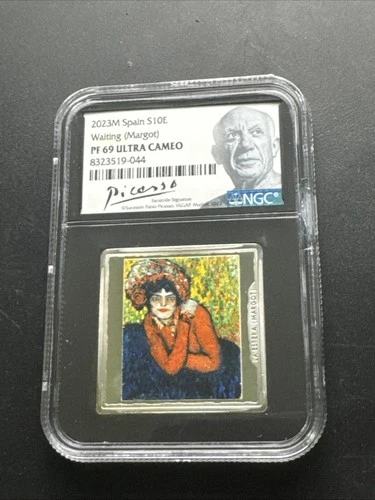 2023M Spain S10E Waiting MARGOT Picasso NGC PF69 Ultra Cameo LA ESPERA 10 Euro