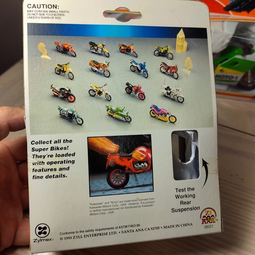3x 90s Zee Toys 1:18 Diecast Motorcycle with Original Box Toy Lot - Picture 6 of 7