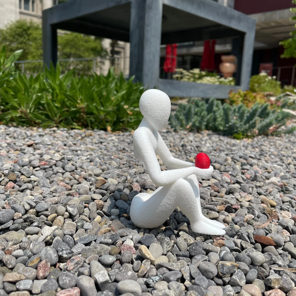 Minimalist Zen Sculpture,Japanese Wabi-Sabi Style,Custom Colors Available - Image 3 of 4