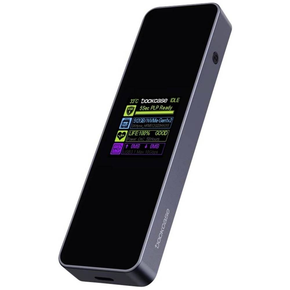 Boîtier SSD M.2 Dockcase 5s PLP évite la corruption de données USB-C 10 Gbps