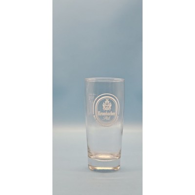 Krombacher Weißses Logo  0,2l altes Bierglas Brauerei Glas Sammler