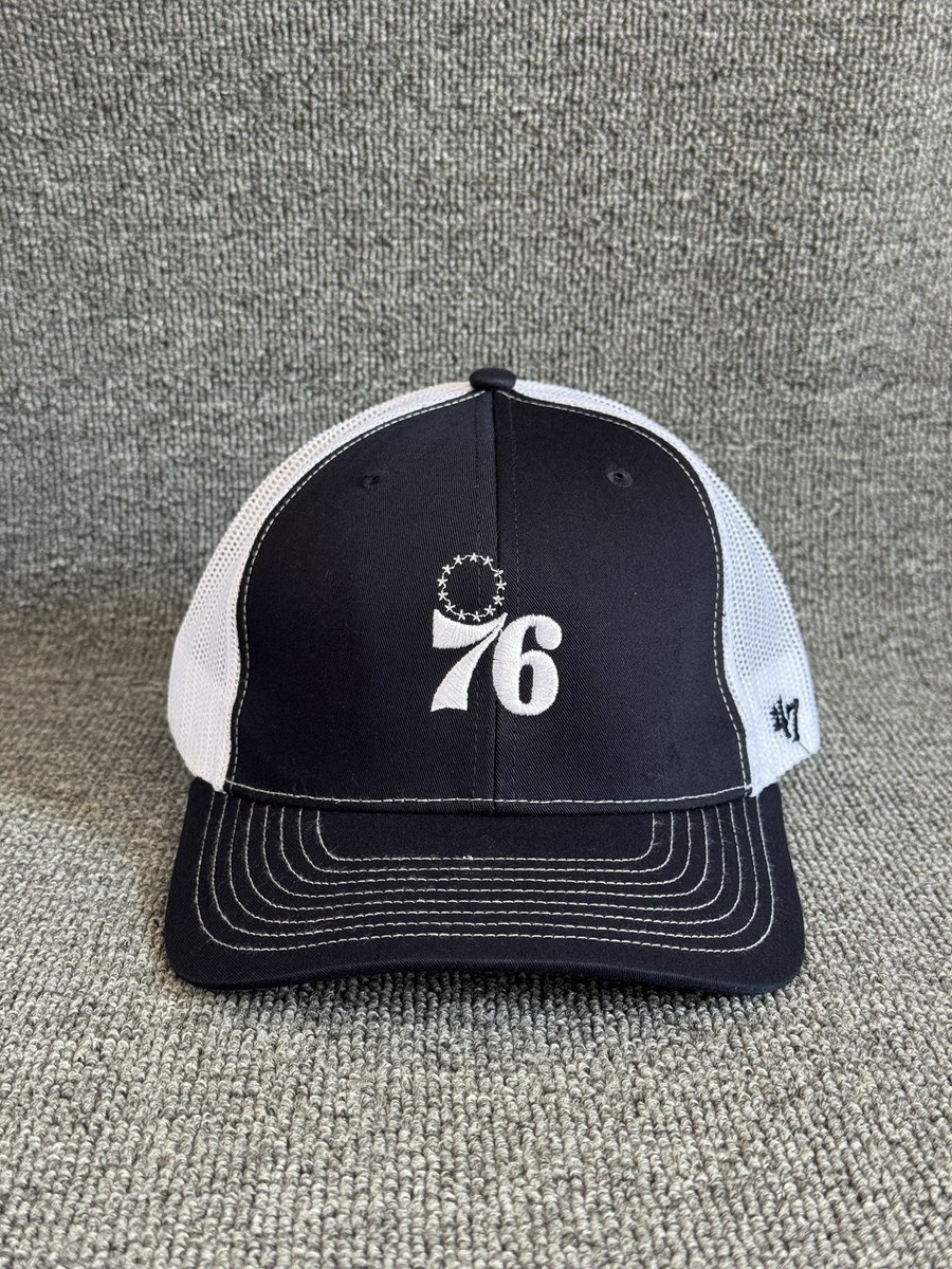'47 Brand Philadelphia 76ers Trucker Snapback Navy White One Size Hat