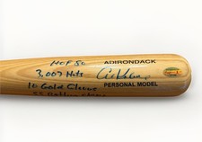 Detroit Tigers AL KALINE HOF signed Adirondack  STAT BAT RJ.Com COA 21169 MLB