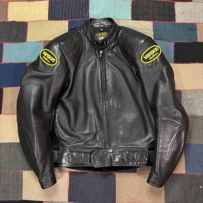 ス*ブ様 90s VANJACKET　レザージャケット Vintage 90s Vanson Cobra Perforated Leather Motorcycle Jacket