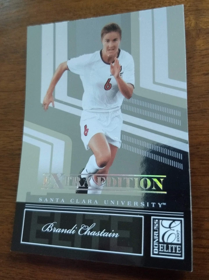 BRANDI CHASTAIN, 2007 DONRUSS ELITE EXTRA EDITION #81, SANTA CLARA U. - Image 2 of 3