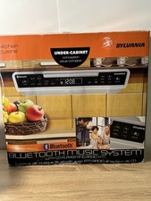 Sylvania SKCR2713 Under Cabinet Bluetooth CD FM Radio System Black W/ Remote