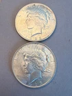 [2 Coin Lot] 1922 P & 1923 P Peace Silver Dollar $1 Coin Philadelphia w/ Cases!