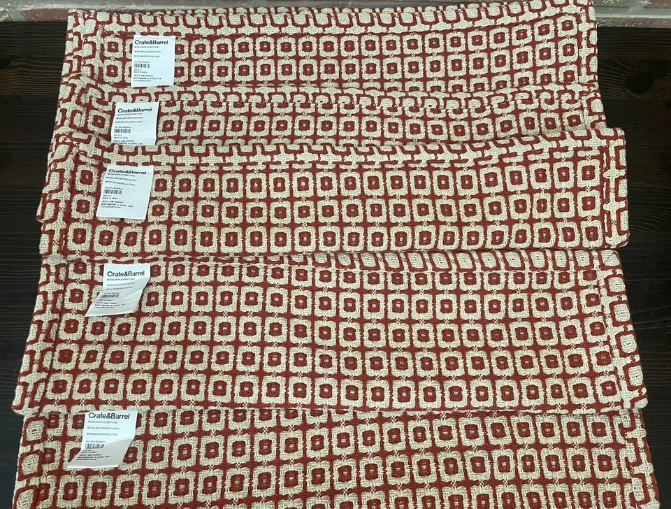 Crate and Barrel Woven Placemats - Set of 5 - Image 3 of 4