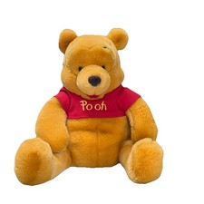 Vintage Disney Store Winnie the Pooh Plush Classic Pooh Red Shirt 90  s NWT mint