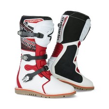 Stylmartin Impact Pro Trials Boots in White and Red Size 43
