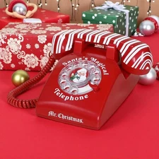 Mr. Christmas Santa's Magical Telephone Interactive 60 Minute Talk Time NIB