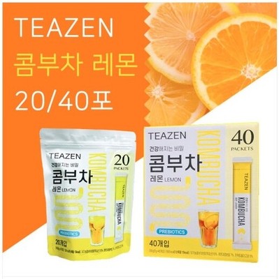 TEAZEN KOMBUCHA LEMON Powder Stick 5g X 20pcs 40pcsDiät Made in Korea BTS JK