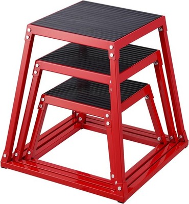 Plyometric Jump Box, 18 Inch Plyo Box, Steel Plyometric Platform and Jumping Agi