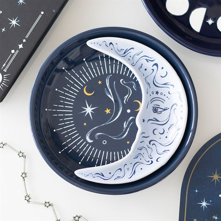 Freemans Blue Moon Stacking Trinket Dish Set - Image 2