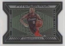 2020 Panini Obsidian Pitch Black Electric Etch Green 25/25 Damian Lillard 05qn