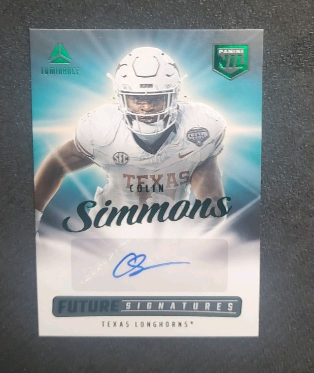 2025 Panini Luminance - Future Signatures Nil Colin Simmons Green (AU, RC)