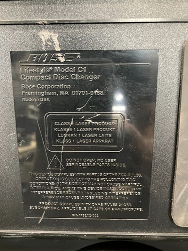 Bose Lifestyle Model C1 6-Disc CD Changer Silver/Black - Afbeelding 7 van 9