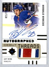 Brennan Othmann 2024-25 UD Ultimate Debut Threads Rookie Auto Patch /199 #ADT-BO
