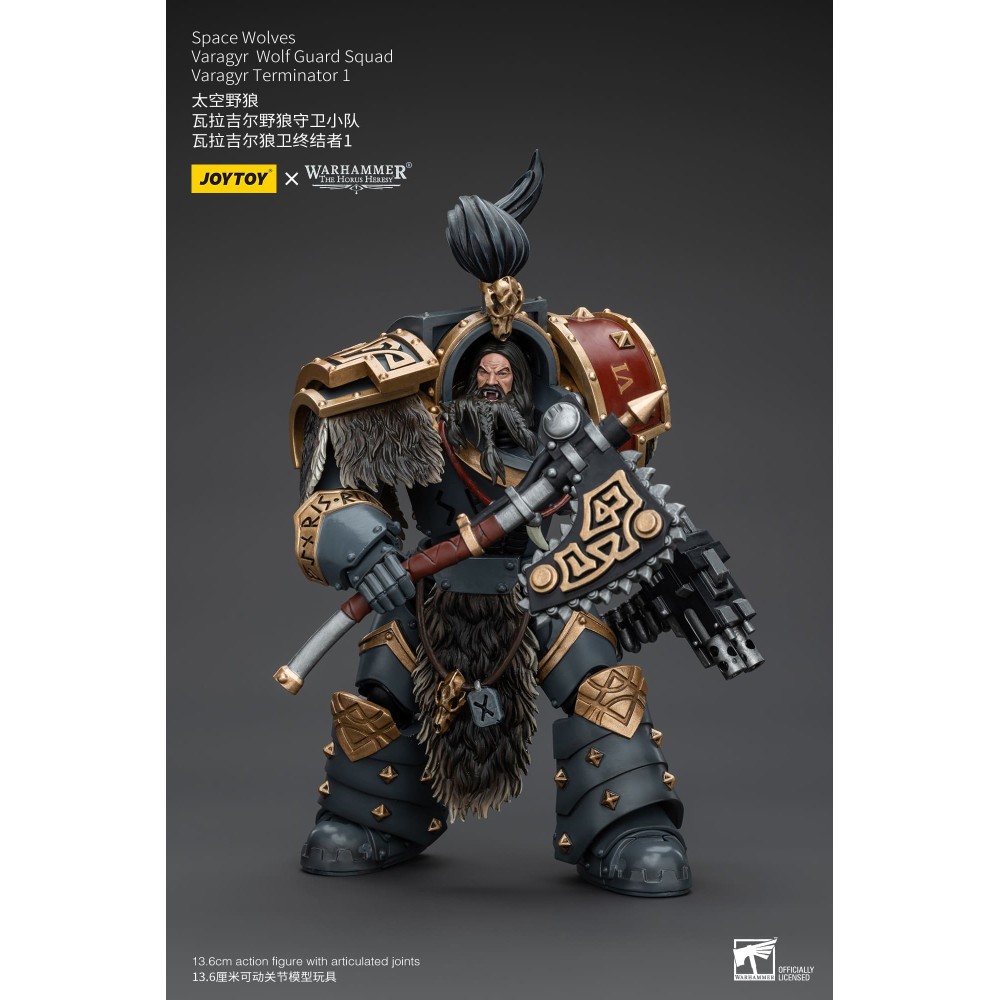 Figurine JoyToy Space Wolves Varagyr Wolf Guard Terminator Warhammer 40k