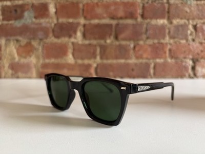 Spitfire England BC2 Black Sunglasses Green Lenses 55-15-135