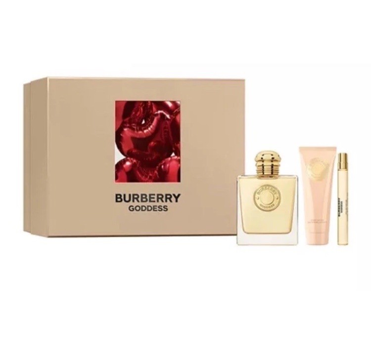Burberry Goddess 3-Piece Gift Set with 3.4oz EDP Spray 10ml Mini 2.5oz Body Lotion-image