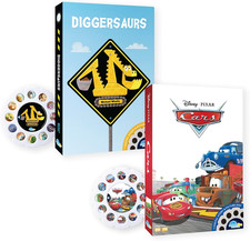 Moonlite Storybook Reels 2 Story Set Cars Diggersaurs Toddler Projector