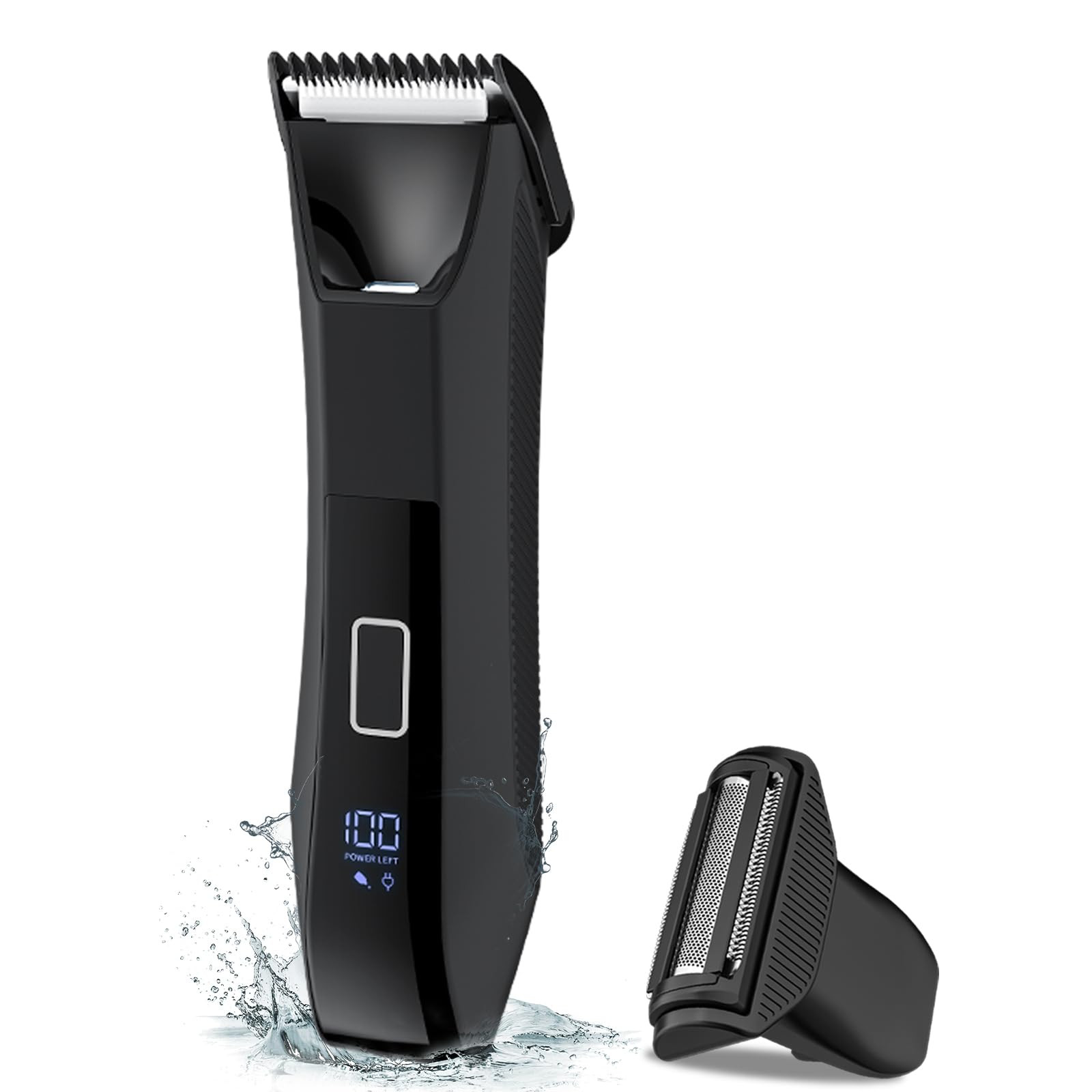 2-in-1 Manscape Trimmer for Men,Body & Groin Hair Trimmer for Men,Bikini Trim...