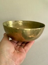 Antique Tibetan Bronze Singing Bowl - Hand Hammered - Nice Patina - 6" Diameter