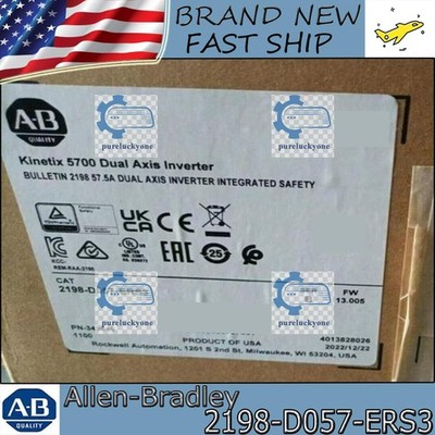 Factory Sealed NEW PLC 2198-D057-ERS3 Kinetix 5700 Dual Axis Inverter AB