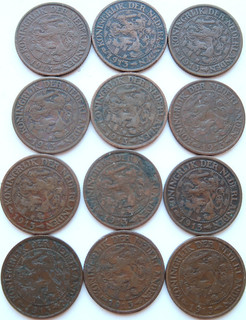 Cent 1913 Lot van 12 Stuks