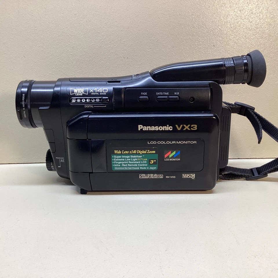 Panasonic NV-VX3 LCD Colour Monitor SlimVision VHS Camcorder TA#757 - Image 2 of 4