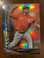 2017 Bowman Chrome LUIS CASTILLO Bowman Scouts' Top 100 #BSU-LC Reds