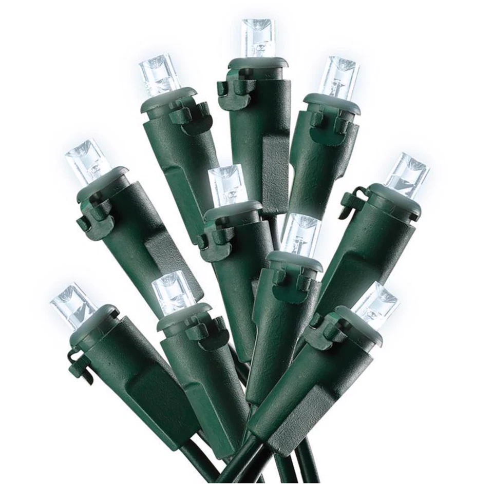 Celebrations Blue LED Micro/5mm Cool White 100 ct String Christmas Lights 24.5ft - Image 2 of 2