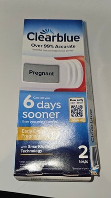 Clearblue Digital Pregnancy Test Early Detection 6 Days Sooner 2 Ct Exp 04/28