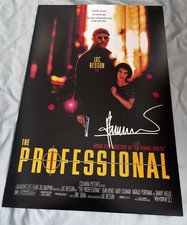 Director Luc Besson Signed 12x18 Photo The Professional With Proof