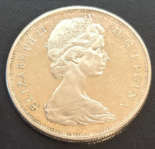 1965 Canada Beautiful High Lustre Small Beads  Blunt 5 silver dollar Superb