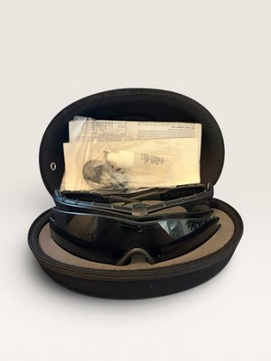 Oakley M Frame 2.0 Strike Safety Glasses Clear/Gray Lens With Case