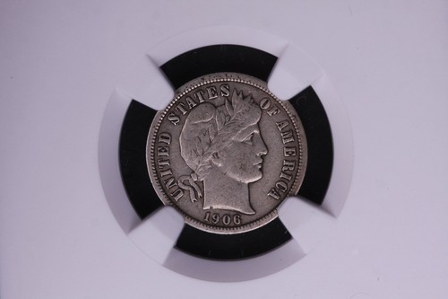 1906-O Moneta d'argento da barbiere, classificazione NGC VF-30. Negozio #05552 - Foto 1 di 3