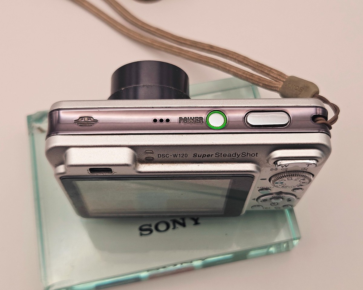 Sony Cyber-shot DSC-W120 7.2MP Digital Camera - Silver for sale