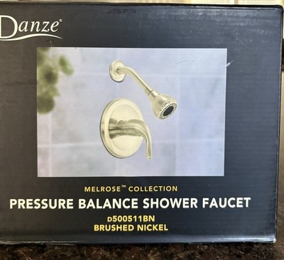 Danze Melrose PRESSURE BALANCE SHOWER FAUCET d500511BN BRUSHED NICKEL