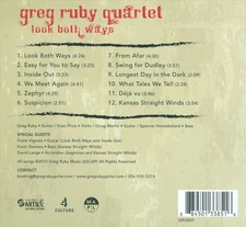 GREG RUBY - LOOK BOTH WAYS NEW CD