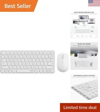 Lightweight Battery Powered Wireless Keyboard  Mouse for Seamless Multitasking