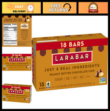 Peanut Butter Chocolate Chip Fruit  Nut Bars - Gluten Free, Vegan, 18 Count, 28